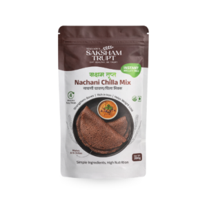 Saksham Trupt Nachani Chilla Mix | Instant Millet Mix | Healthy Ragi Chilla Flour | 200g