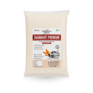 Saksham Trupt Sharbati Premium Atta | Cold-Pressed Chakki Fresh Whole Wheat Flour