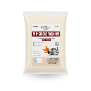 Saksham Trupt M P Sihore Premium Atta | Cold-Pressed Chakki Fresh Whole Wheat Flour