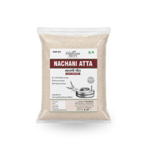 Saksham Trupt Nachani Atta | Cold-Pressed Stone Ground Ragi Flour