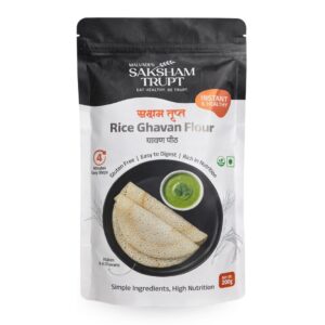 Saksham Trupt Rice Ghavan Flour | Instant & Healthy Ghavan Peeth | 200g