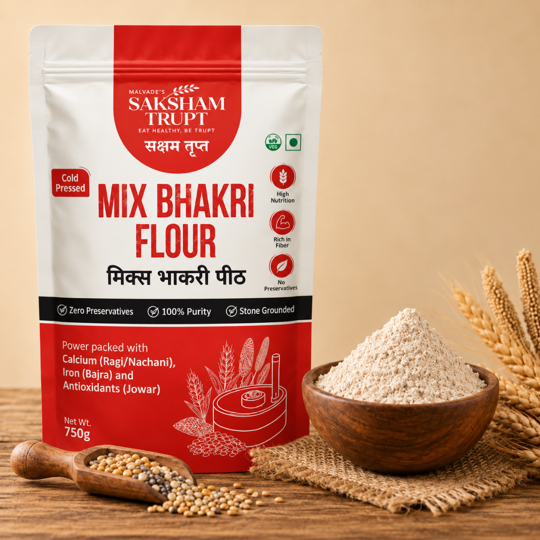 Saksham Trupt Mix Bhakri Flour – Traditional Nutrition for Everyday Health | 750G - Image 4
