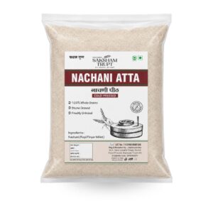 Saksham Trupt Nachani Atta | Cold-Pressed Stone Ground Ragi Flour