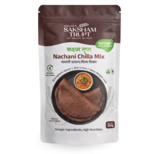 Saksham Trupt Nachani Chilla Mix | Instant Millet Mix | Healthy Ragi Chilla Flour | 200g