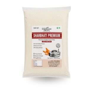 Saksham Trupt M P Sihore Premium Atta | Cold-Pressed Chakki Fresh Whole Wheat Flour